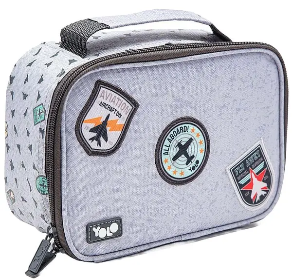 Geantă termică pentru mâncare YOLO - Grey Patches
