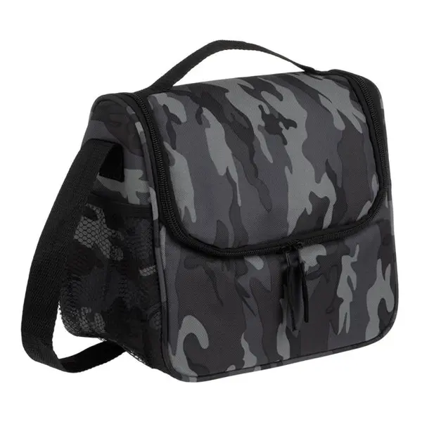 Geanta termoizolanta pentru alimente si bauturi,verde-negru,24x15x21 cm, 7 litri