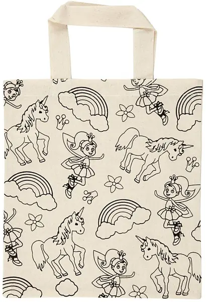 Geanta textila pentru colorat Creativ Company - Unicorn