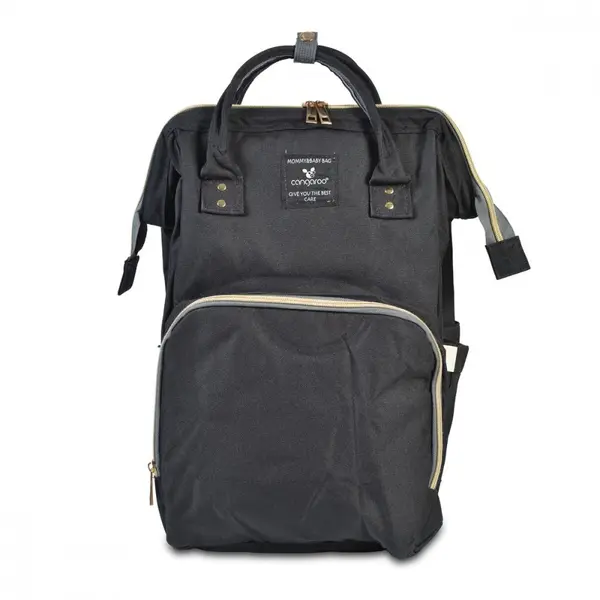 Geanta tip rucsac pentru mamici Amelia Dark Grey