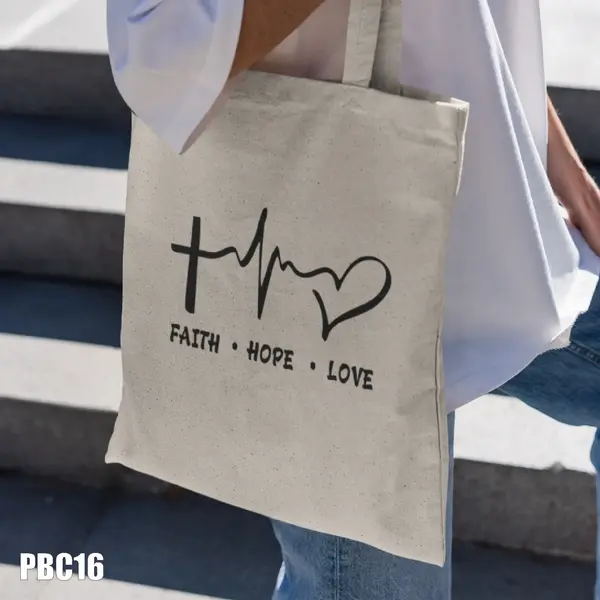 Geanta tip sacosa Faith Hope Love PBC16