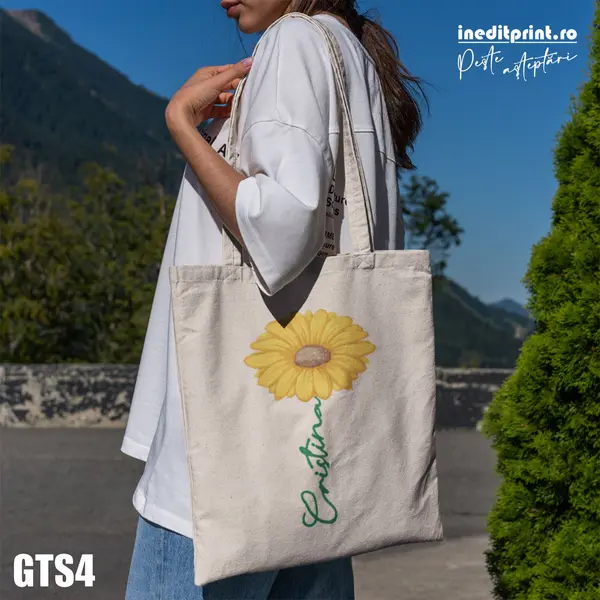Geanta tip sacosa personalizabila - Floarea Soarelui GTS4
