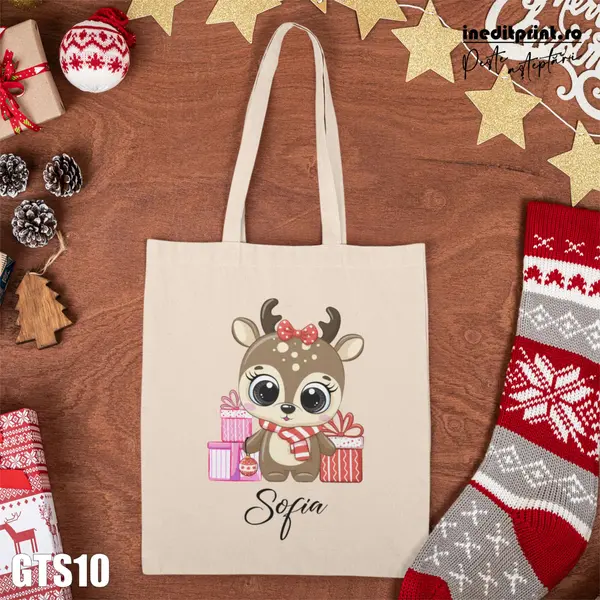 Geanta tip sacosa personalizata - Craciun - GTS10