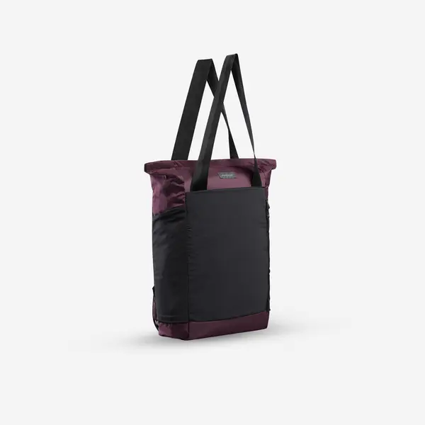 Geantă Tote bag 2 în 1 compact 15L, Travel mov