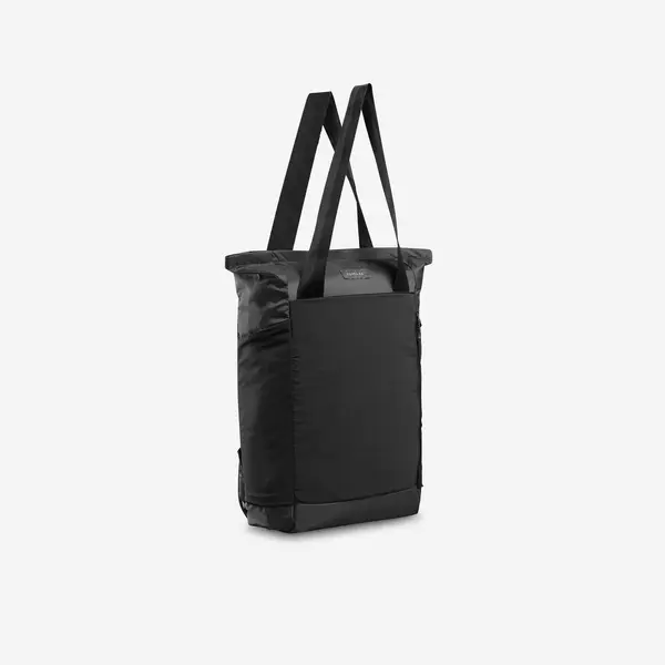 Geantă Tote bag 2 în 1 compact 15L, Travel negru