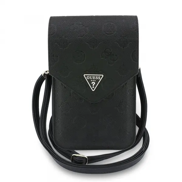 Geanta Universala pentru Telefon, Guess, Grained Peony, Neagra