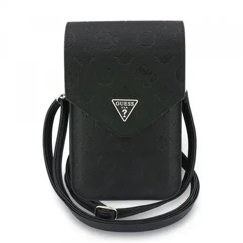 Geanta Universala pentru Telefon, Guess, Grained Peony, Neagra