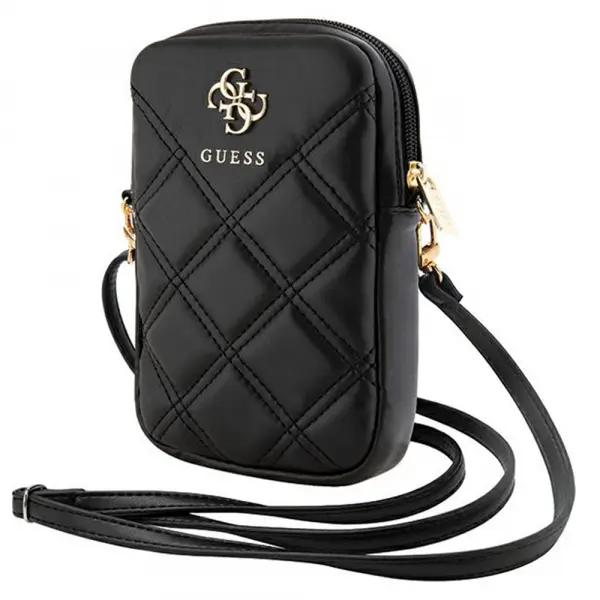 Geanta Universala pentru Telefon, Guess, Quilted 4G, Neagra