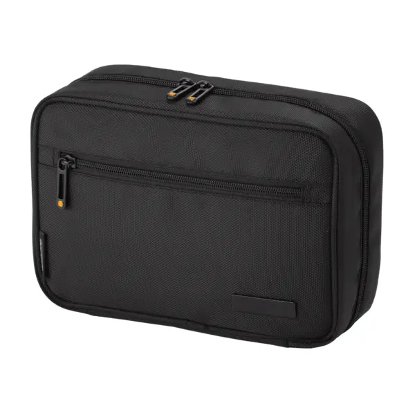 Geanta voiaj cosmetice barbati negru/galben 24x16x9 cm Geanta voiaj cosmetice barbati negru/galben 24x16x9 cm