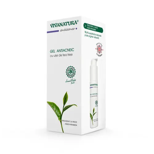 Gel Antiacneic cu Ulei de Tea Tree, 50ml | Vivanatura