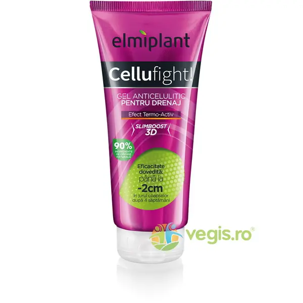 Gel Anticelulitic pentru Drenaj cu Efect Termo-Activ Slimboost 3D Cellufight 200ml