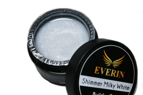 Gel constructie Everin- Alb laptos cu sclipici 15gr - GE-02