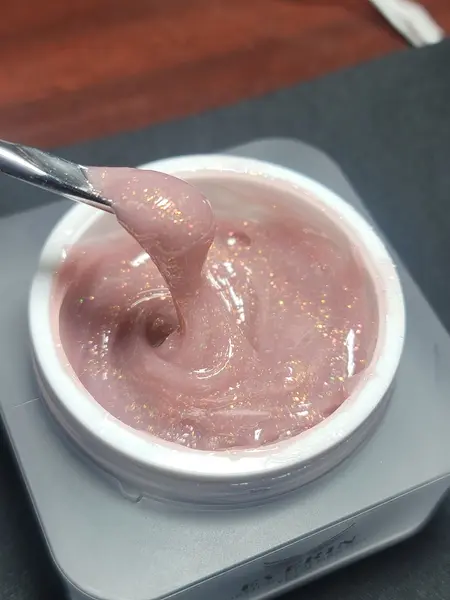 Gel Constructie Everin Forming Nude Glitter Holographic 09 50g | Gel Vascos Jelly Profesional