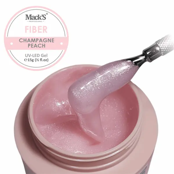 Gel Constructie Fiber Champagne Peach 50ml Macks - FCP15-MKS
