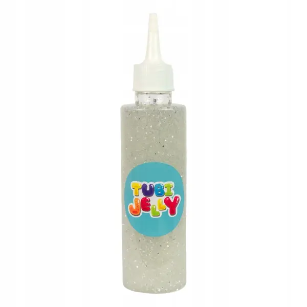 Gel creativ Tuban - Tubi Jelly, 150 ml, brocart argintiu