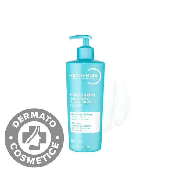 Gel-crema dupa expunerea la soare pentru piele sensibila Photoderm Apre-Soleil, 500ml, Bioderma