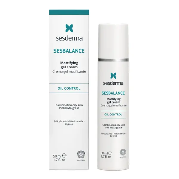 Gel-crema matifiant pentru tenul mixt si gras Sesbalance, 50 ml, Sesderma