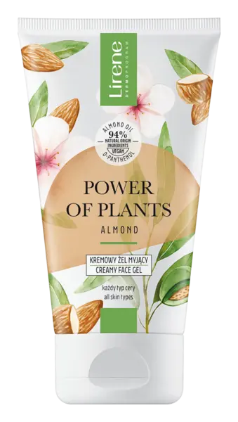 Gel cremos pentru curatare faciala Migdale Power Of Plants, 150ml, Lirene