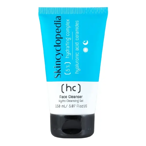 Gel curatare fata 5% complex hidratant, 150 ml, Skincyclopedia