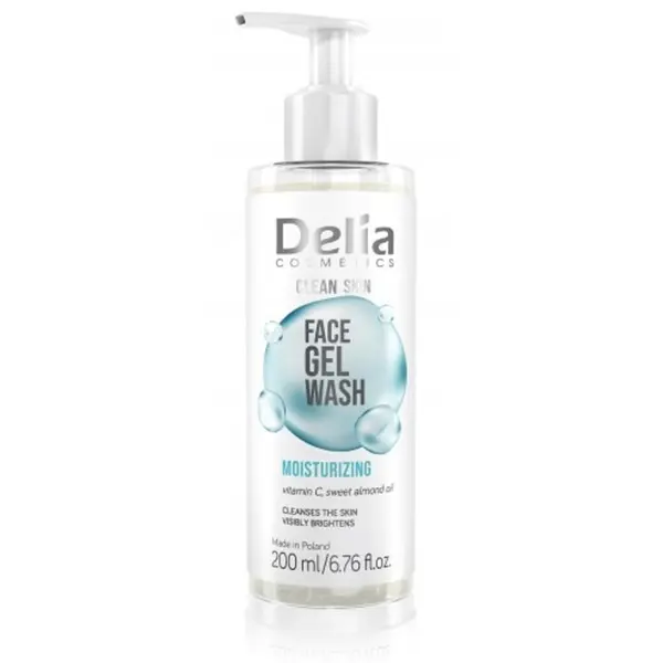 Gel Curatare Fata Hidratant Delia Clean Skin, 200 ml