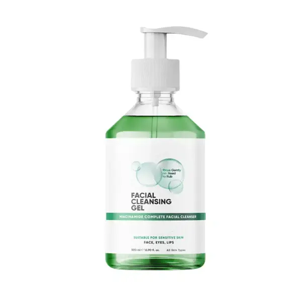 Gel de curatare faciala, indeparteaza machiajul si impuritatile, toate tipurile de ten, Niacinamida, by Verilaria, 500ml