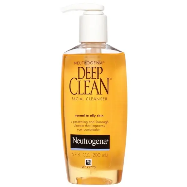Gel de Curatare, Neutrogena, Deep Clean, pentru o Curatare in Profunzime, Impotriva Sebumului, pentru Ten Normal-Gras, Fara Alco