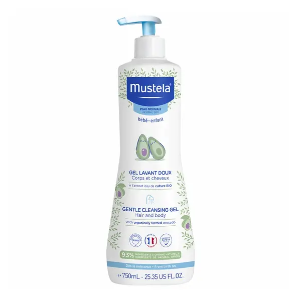 Gel de curatare par si corp, 750 ml, Mustela