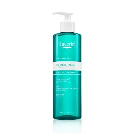 Gel de curățare purifiant cu acid salicilic DermoPure, 200 ml, Eucerin