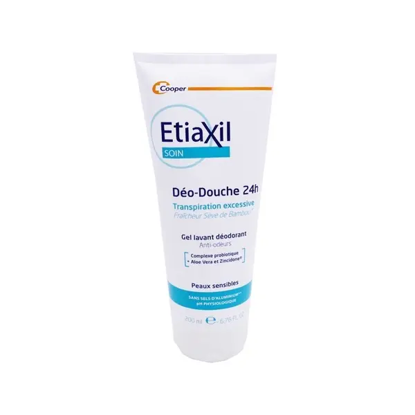 Gel de Dus Antiperspirant, Etiaxil, Deo-Douche, complex Probiotic, Anti-Miros, Protectie 24h, 200ml