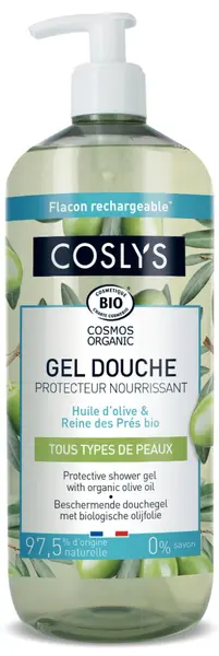 Gel de dus bio protector cu pH neutru cu ulei de masline, 1000ml, Coslys