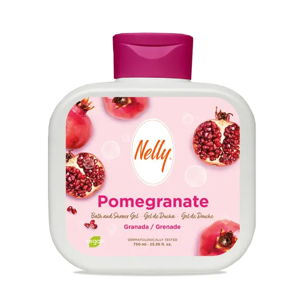 Gel de dus cu aroma de rodie, 750ml, Nelly