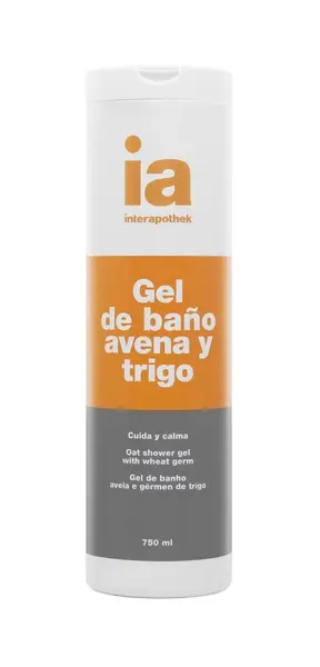 Gel de dus cu extract de ovaz si grau, Interapothek | 750 ml