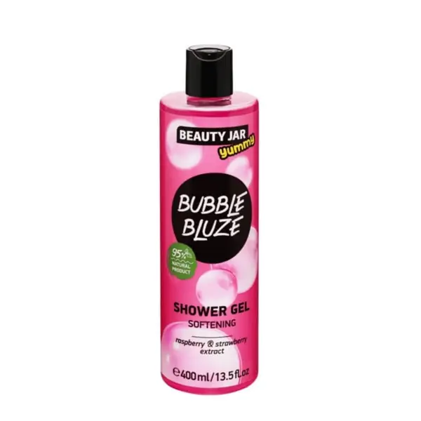 Gel de dus cu extract de zmeura si capsuni Bubble Bluze, 400ml, Beauty Jar