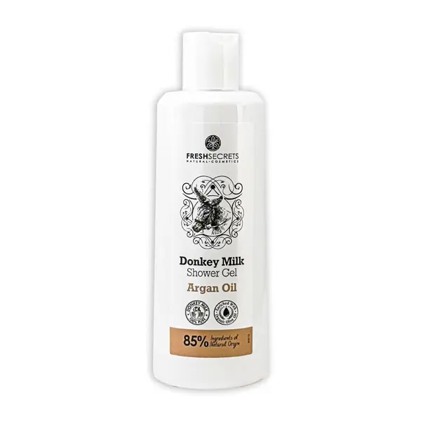 Gel de dus cu lapte de magarita si ulei de argan, 200ml, Fresh Secrets
