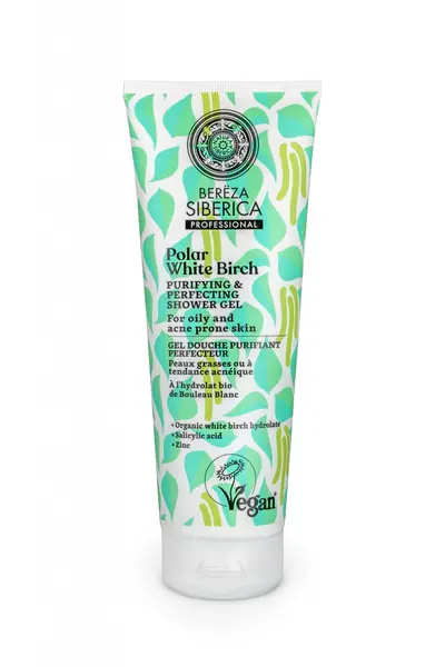 Gel de dus cu mesteacan alb, 200ml, Natura Siberica