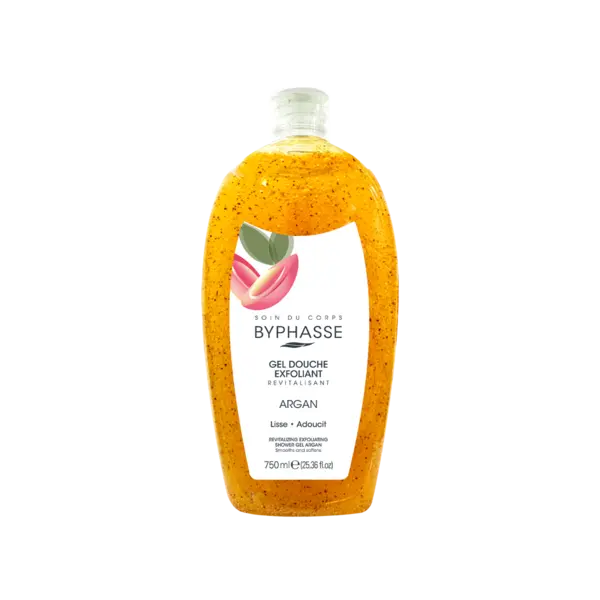 Gel de dus exfoliant cu Argan, 750ml, Byphasse
