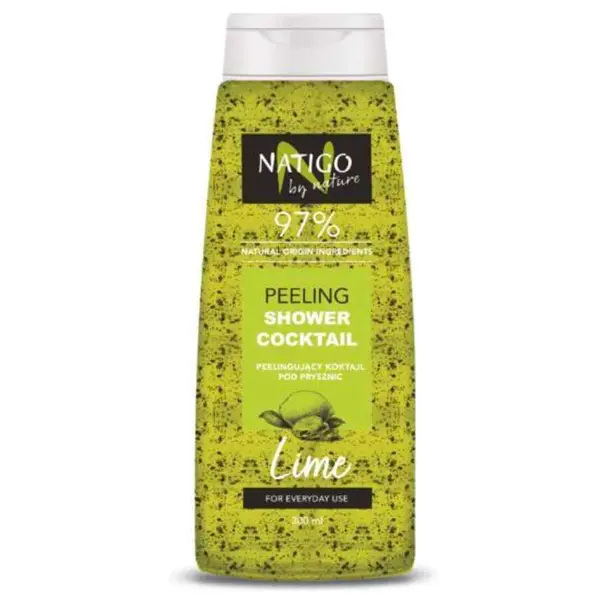 Gel de dus exfoliant cu extract de lime Cocktail, 300ml, Natigo By Nature