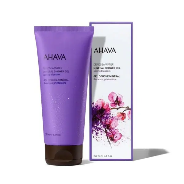 Gel de dus pe baza de minerale Spring Blossom Deadsea Water, 200 ml, Ahava