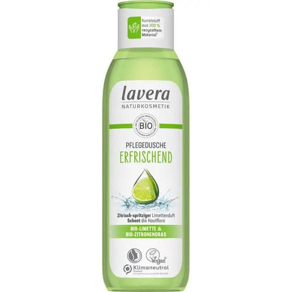 Gel de dus revigorant cu lime si lemongrass bio - 250 ml