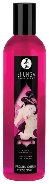 Gel de duș Shunga - Frosted Cherry, cu aroma de cireșe, 250 ml