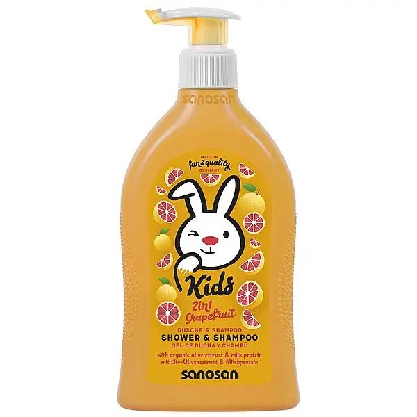 Gel de dus si sampon 2 in 1 cu aroma de grapefruit, Sanosan | 400 ml