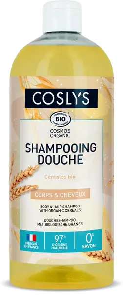 Gel de dus si sampon bio cu Cereale, 1000ml, Coslys
