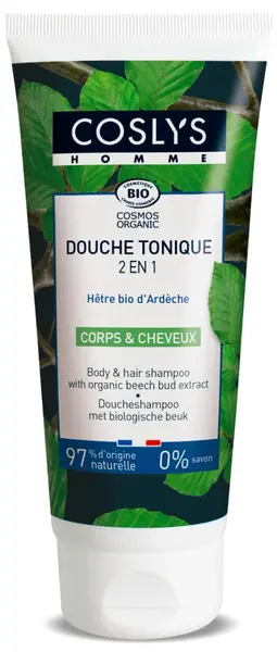 Gel de dus si sampon bio tonic cu muguri de fag, 200ml, Coslys