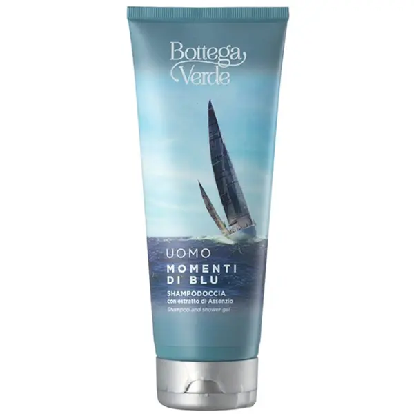 Gel de dus si sampon cu extract de absint Momenti di Blu, 200ml, Bottega Verde