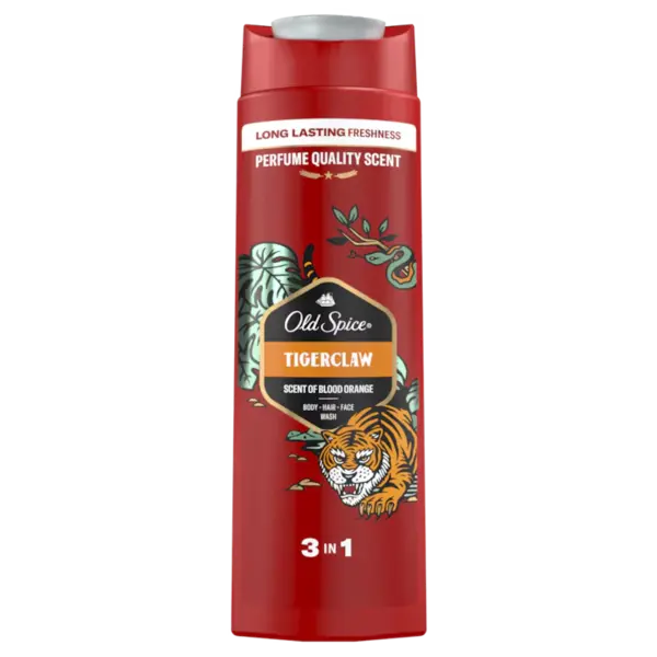 Gel de dus si sampon pentru barbati Tiger Claw, 400ml, Old Spice