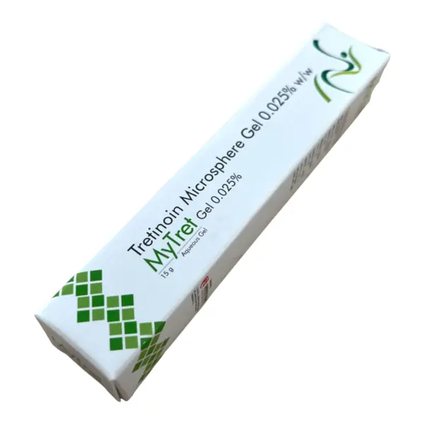 Gel de Fata, MyTret, Microsphere Tretinoin 0.025%, Eficient in Tratarea Acneei si Punctelor Negre, 15gr
