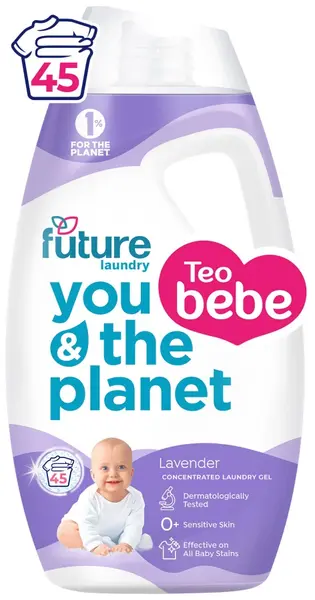 Gel de rufe concentrat Future baby - Lavandă, 1,8 l, 45 spălări