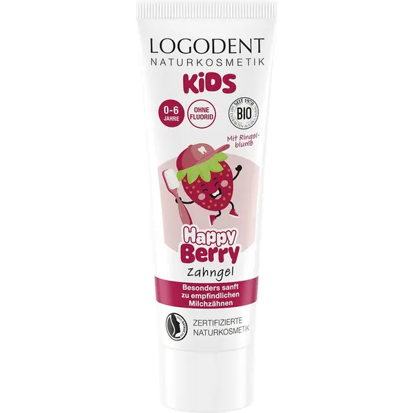 Gel Dentar Bio pentru Copii 0-6 Ani cu Capsuni Happy Berry 75ml