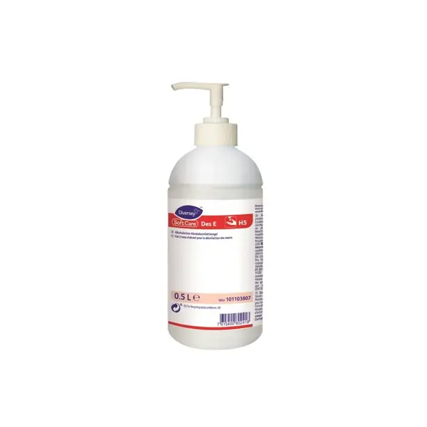 Gel dezinfectant maini avizat biocid Diversey Soft Care Des E H5 500 mL Gel dezinfectant maini 500 mL Sure W2865