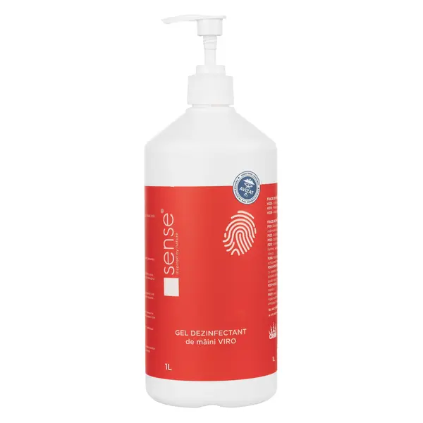 Gel dezinfectant pentru maini avizat MS Sense 1L cu dispenser Gel dezinfectant pentru maini avizat MS Sense 1L cu dispenser